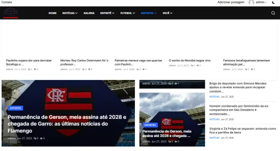 Script Php Portal De Notícias de online -  Notícias rss feeds