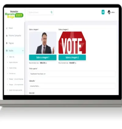 Script Site Para Candidato A Vereador Ou Prefeito + App