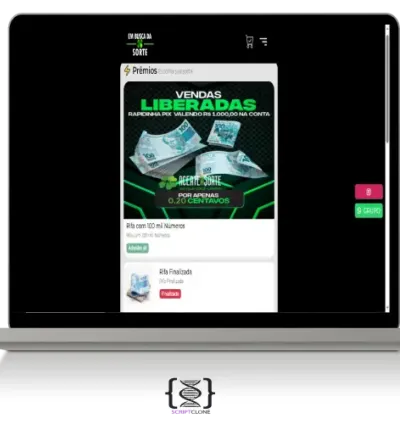 Script php de Rifa – Sistema completo com fazendinha, 1 Milhão de Números, Afiliados